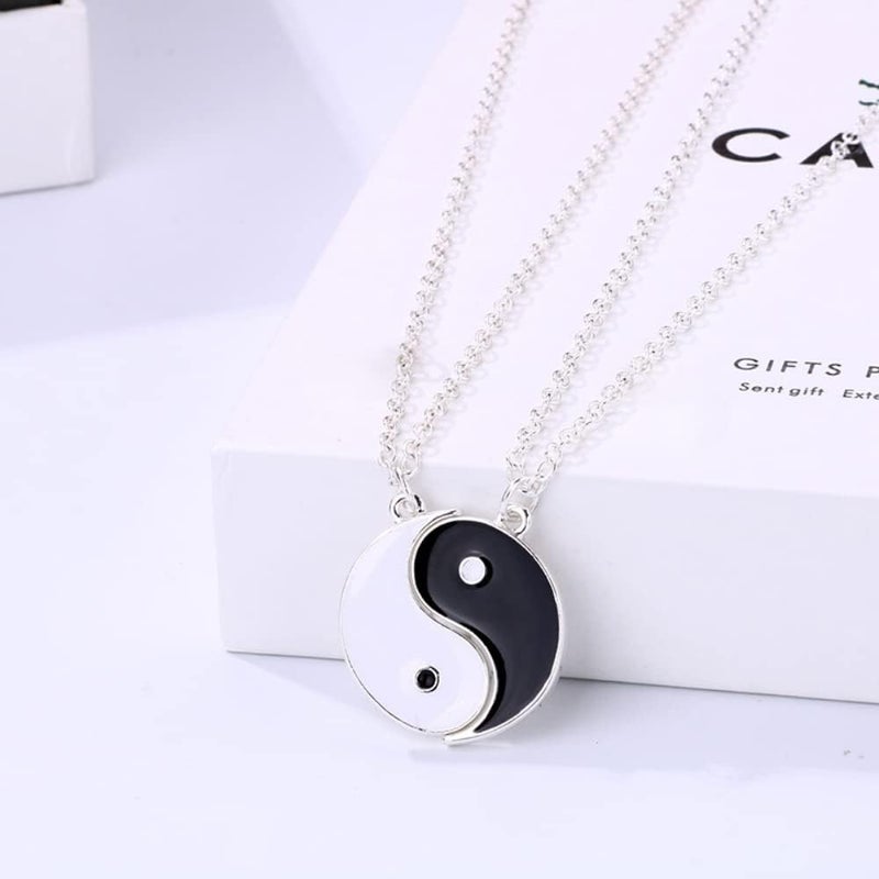 DOYYCA Best Friend Necklace for 2 Girls Magnetic Matching Friendship Necklace Half Heart Pendant BFF Necklaces for Sister - Image 2